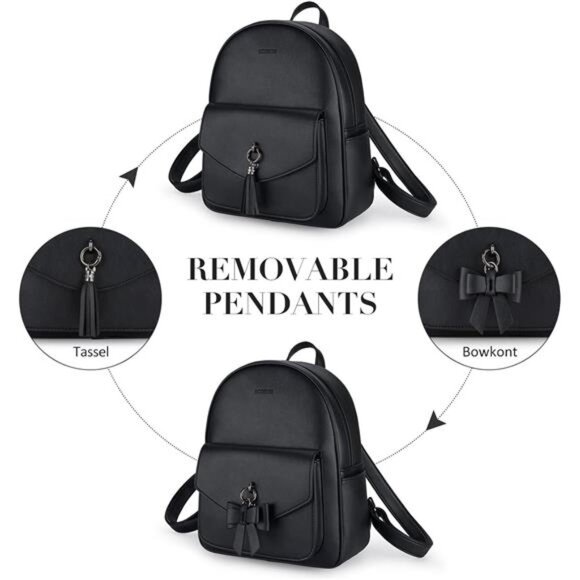 Women Backpack Purse Water Resistant PU Leather Backpack Fashion Rucksack main image 13